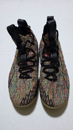 Nike LeBron 15 Multicolor Flyknit High-Top Sneakers