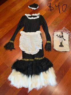 Women’s French Feather Duster Halloween Costume