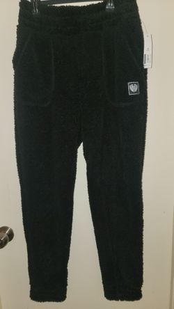 No Boundaries Black Fuzzy Lounge Pants 