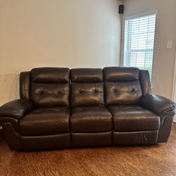 Like New - RECLINING Sofa -**Move Out Sale**