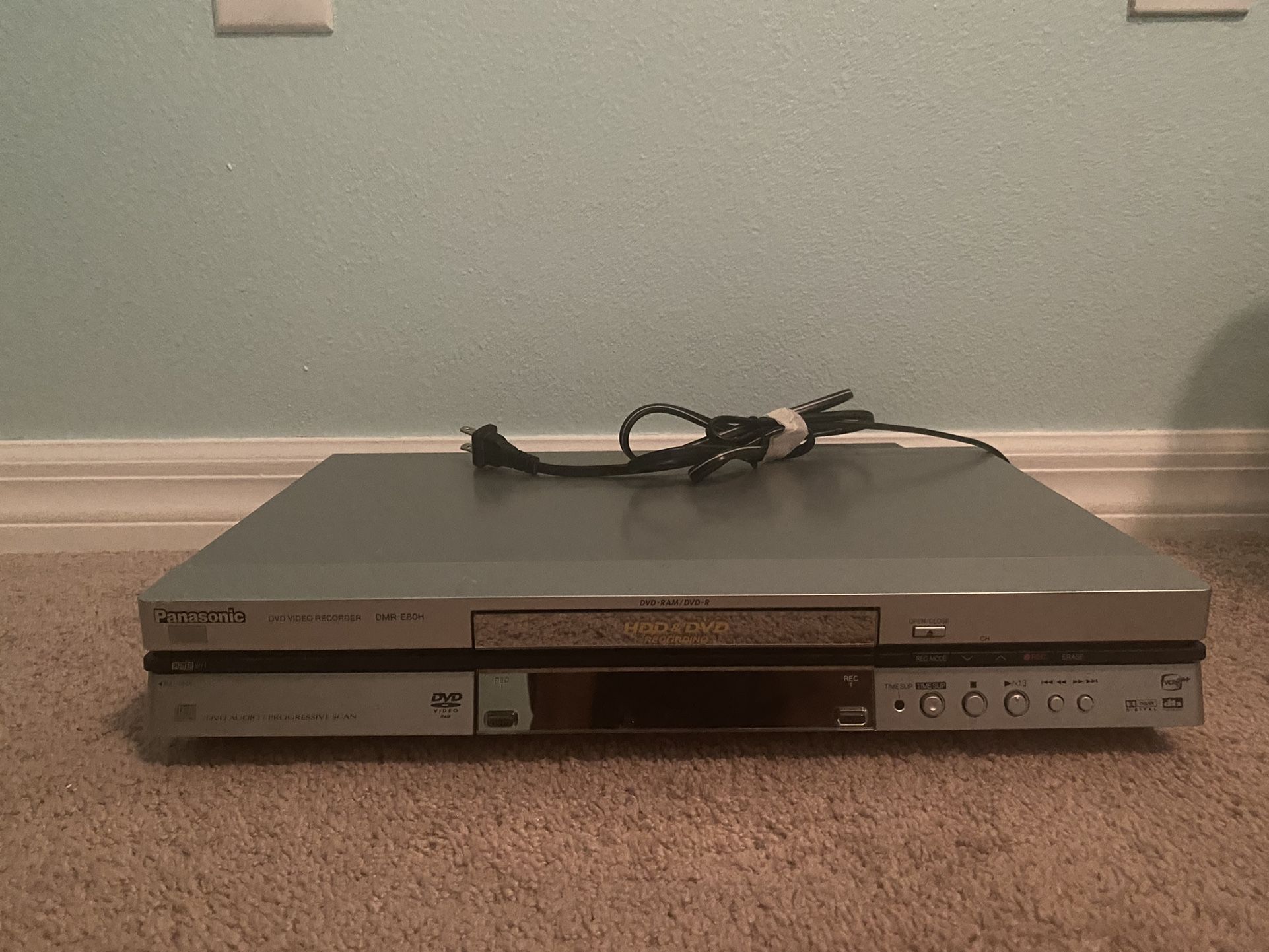 Panasonic DMR-E80H DVD/HDD 80GB Combo Recorder - NO REMOTE - Tested