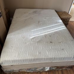 Free Full size Memory Foam mattress With Box Spring