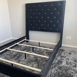 Black Queen Size Bedframe 