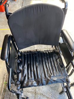 Black Wheelchair with Padded Seat and Back