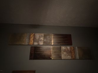 Two long canvas wall art