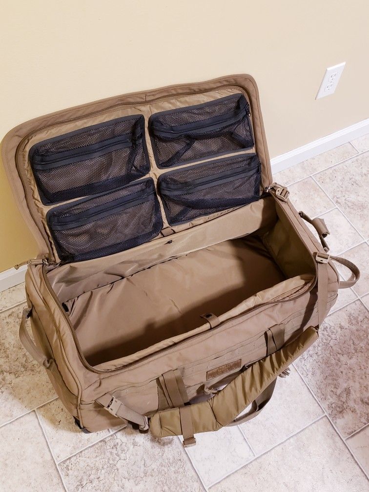 USMC Force Protector Gear Miliatry Deployment Bag Luggage Wheels  Hiking