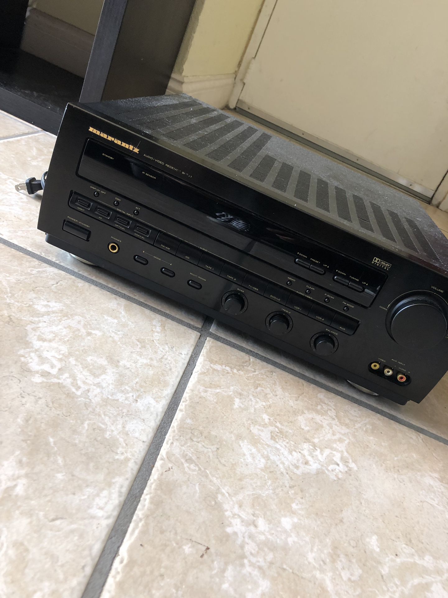 Audio Video Stereo receiver ( Marantz model SR88OU) with subwoofer. $40