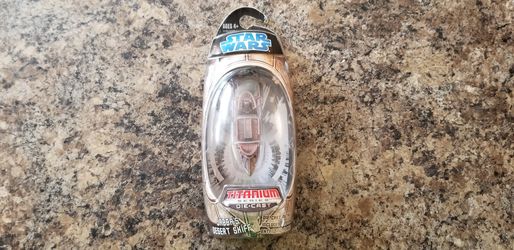 Star Wars: Jabba's Desert Skiff & Stand (2008) Titanium Series Die Cast NIB