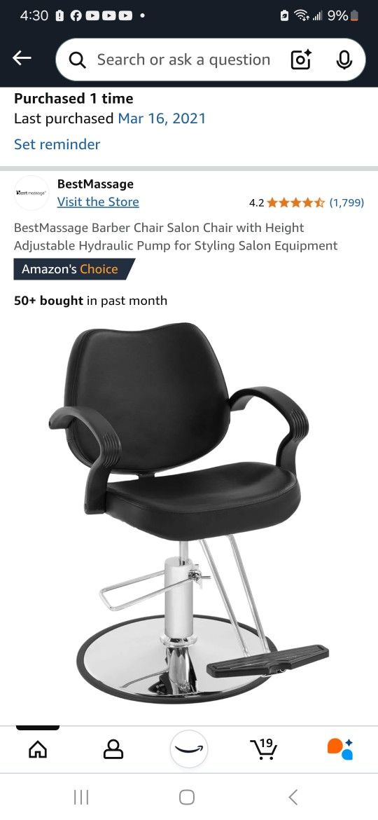 Barber Chair / Salon Chair