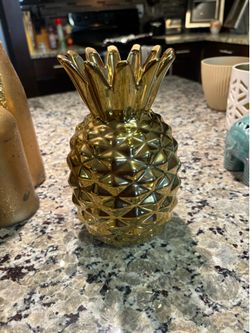Gold Pineapple Figure