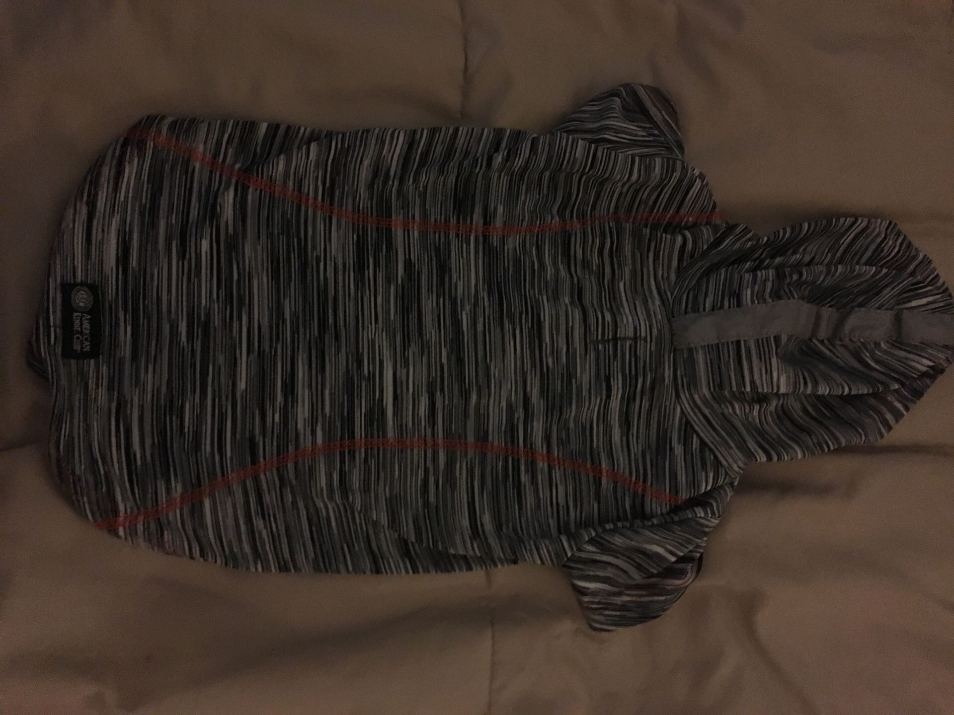 Dog shirt . Black and white strips Cool material.