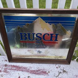 Beer Mirror Signs Bar Miller Coors Busch Barware Man Cave Display Promotional