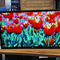 LG 32” compatible with Fire Stick and Roku, no remote control,