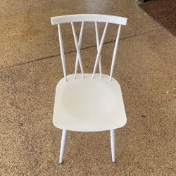 White Metal Chair