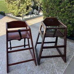 2 Child High Chairs 