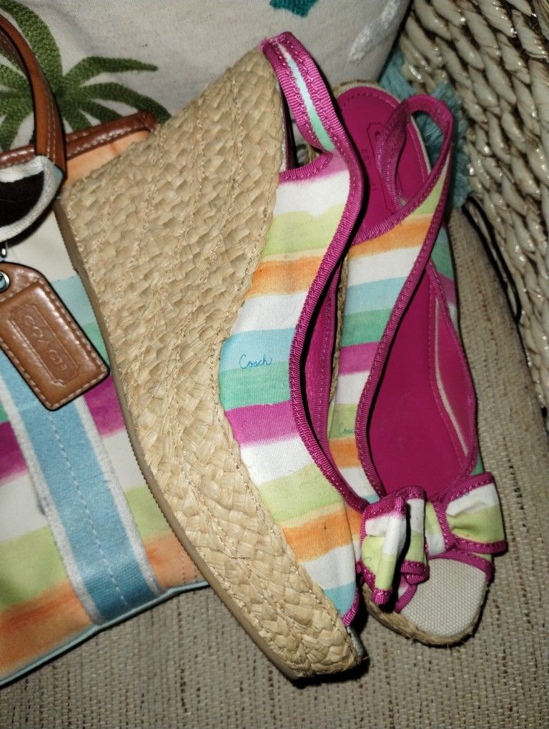 Coach shoes and matching purse sale