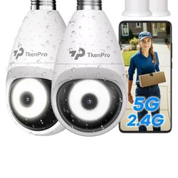 Tkenpro Lightbulb Security Camera 