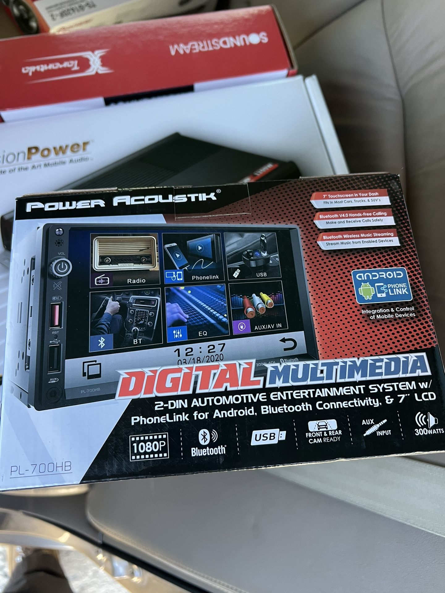 Power Acoustik Double Din Radio