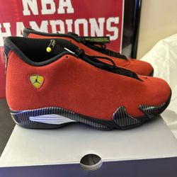 Men’s retro Jordan 14 Ferrari size 13 mens $340