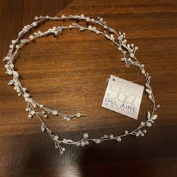 Bel Aire Bridal Hair Vine #6753 in Silver