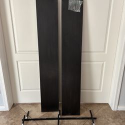 Floating Shelves - 60 Inch Dark Wood 