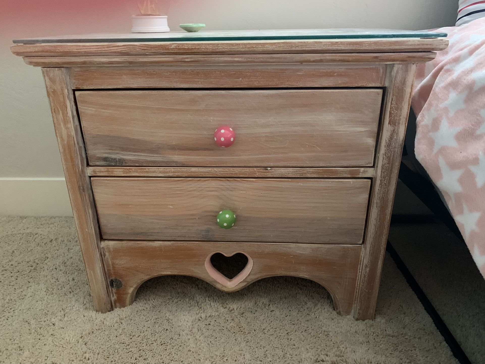 Solid Knotty Pine Nightstand 