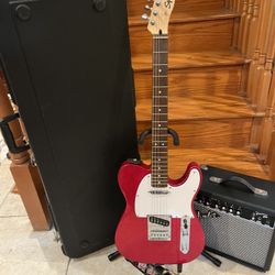 Squier Limited Edition Telecaster w/ Hardshell Case, Fender Amp