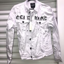 Spark Self Made Jean Jacket Size Medium 