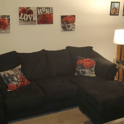 Black sectional couch