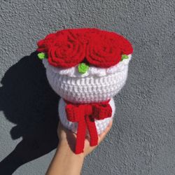 Crochet Rose Bouquet