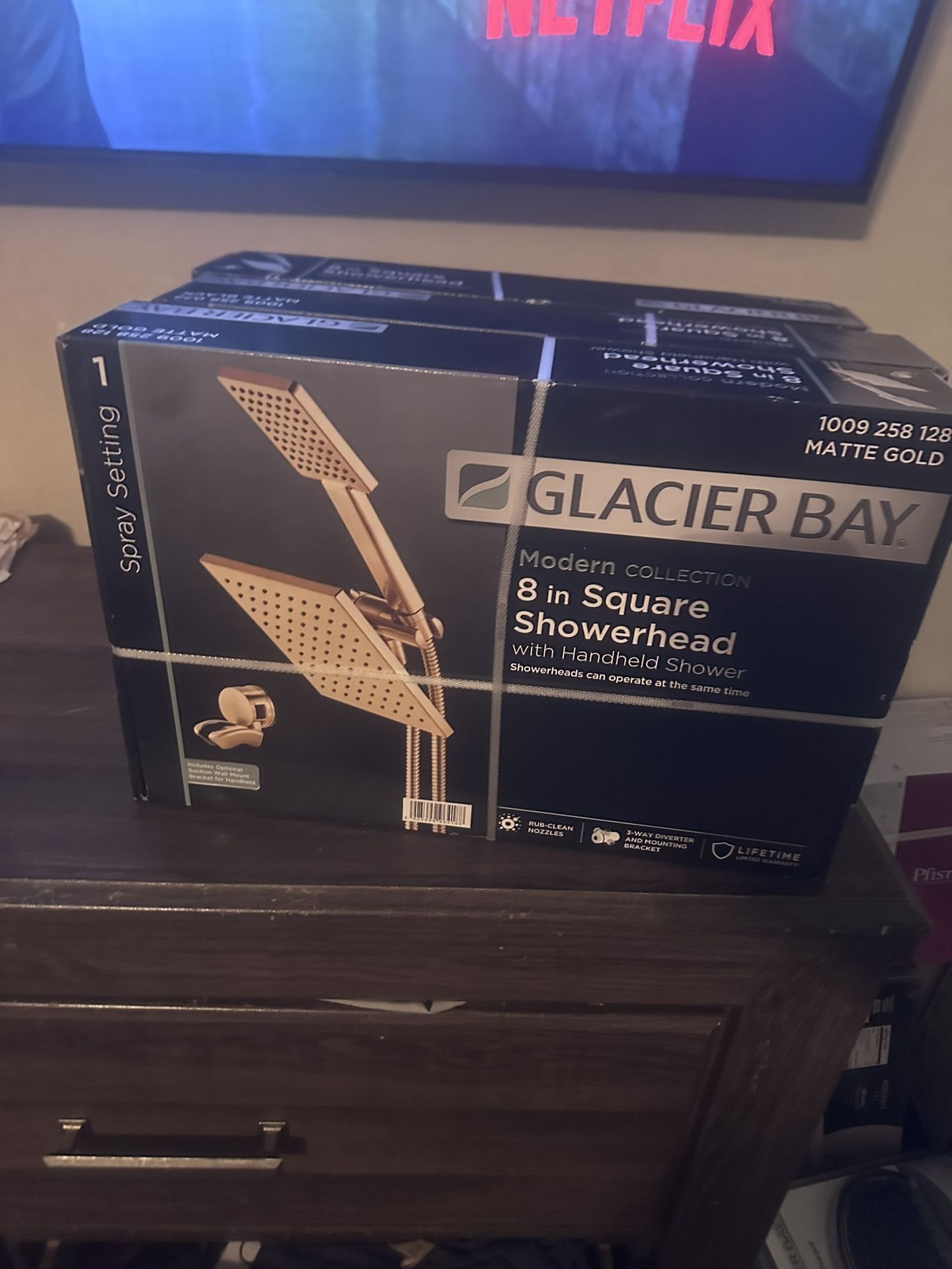 Gold 2 Piece Shower Head