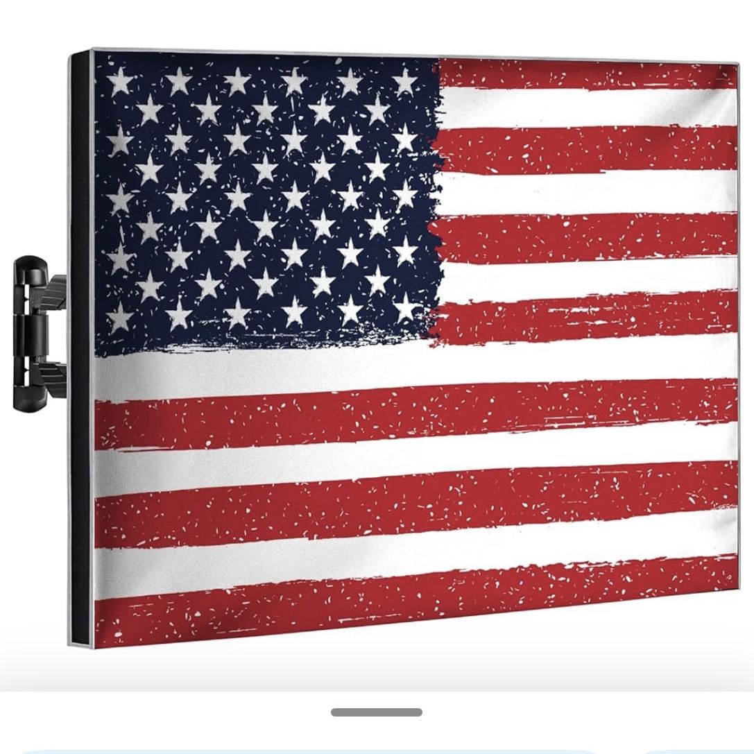 US American Flag Outdoor TV Cover 55” Weatherproof and Waterproof TV Cover