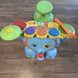 Vtech Elephant Drum Toy Toddler Musical Games Kids Infants