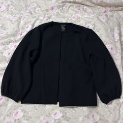 Ann Taylor Black Cardigan 3/4 Sleeve M
