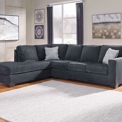 Altari Sectional Grey Ashley Couch