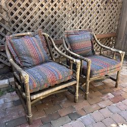 Vintage Bamboo Chairs By Ficks Reed