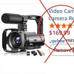 New Video Camera Camcorder Digital Camera Recorder 8K 88MP ULTRA HD WiFi Vlogging Cameras for YouTube with IR Night Vision, 3.0''Touch Screen 18X