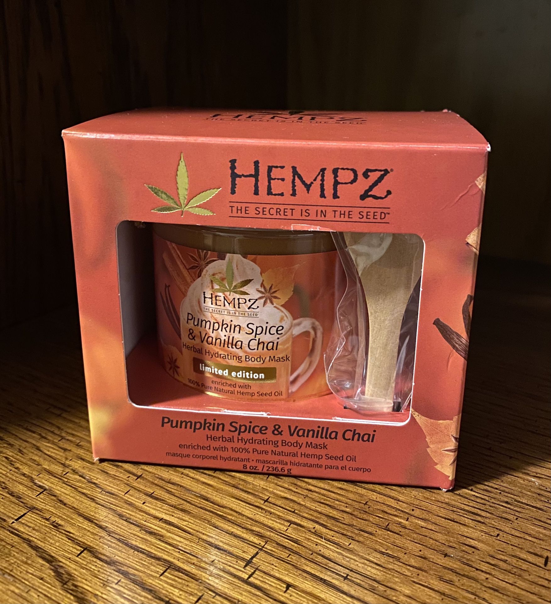 New! Hempz Pumpkin Spice & Vanilla Chai Herbal | Limited Edition |  Hydrating Body Mask