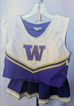 NWT New UW Huskies 2 pc Cheerleader Costume Halloween girls 4 , 4T toddler