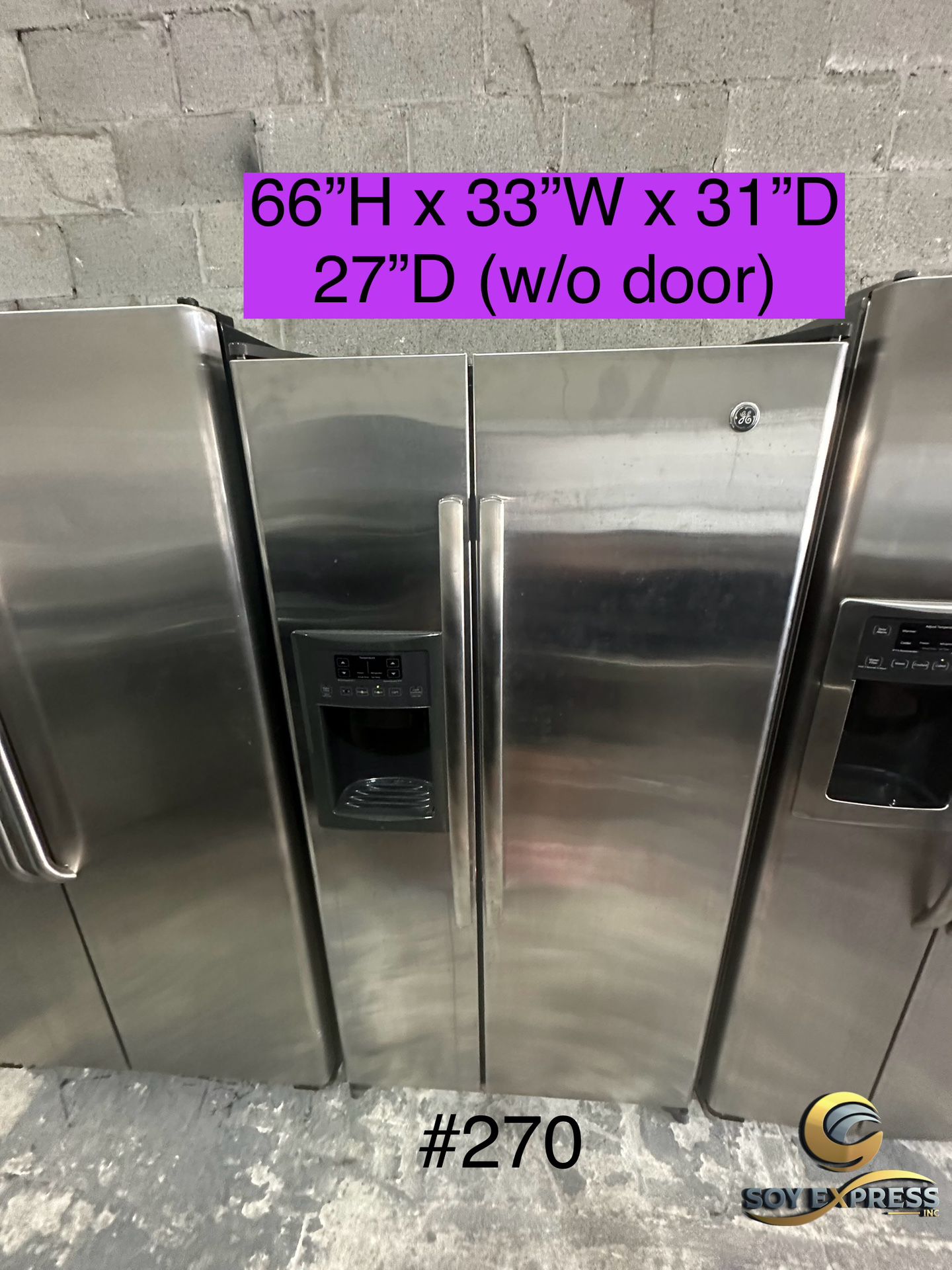 GE Refrigerator Side By Side (#270)