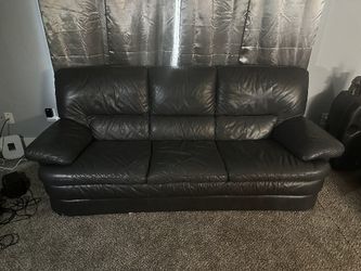 Gray Leather Couches