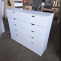 Ten drawers dresser with rails / 10 drawers dresser with rails