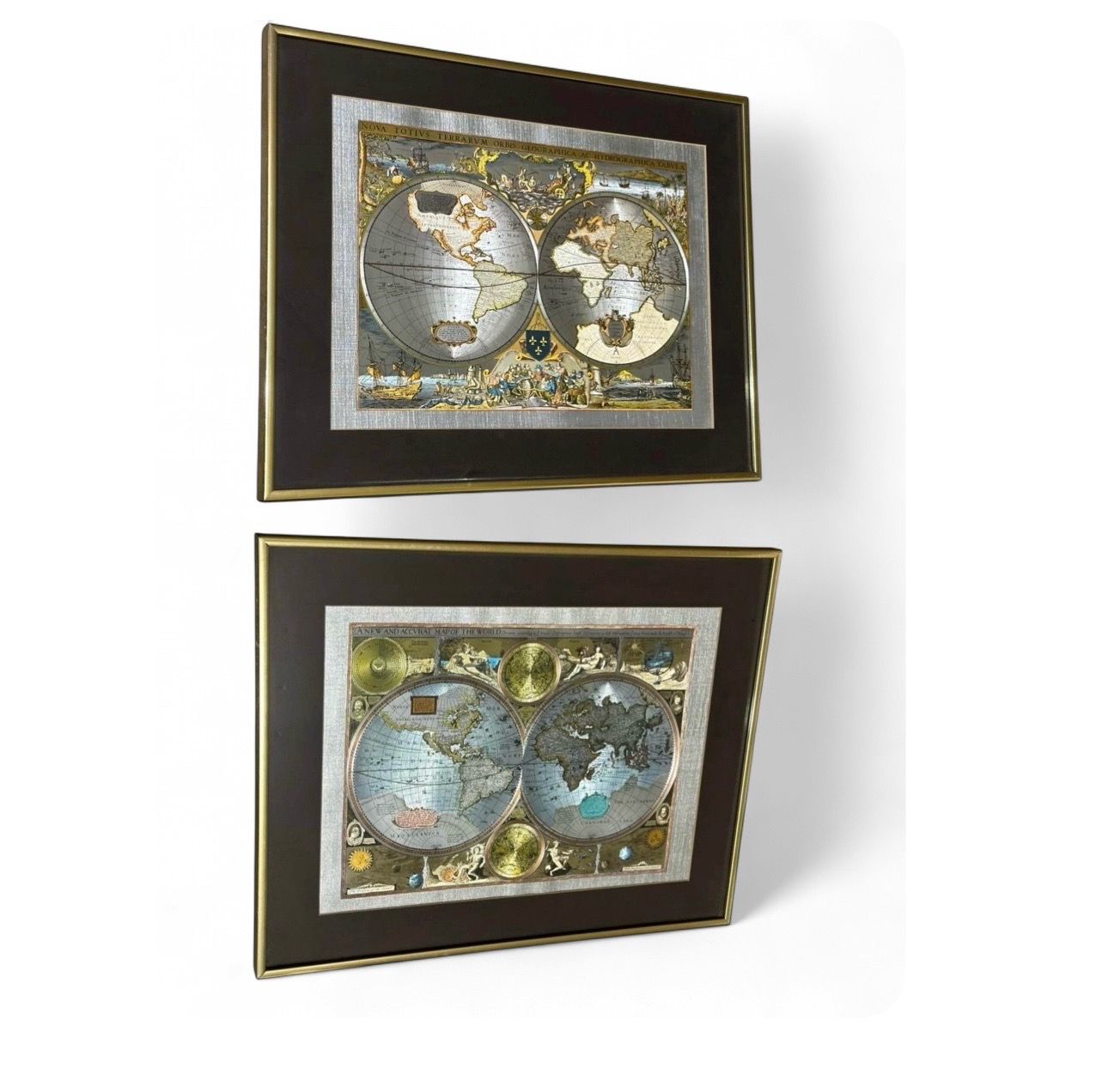 Vintage Map of The World Set