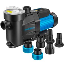 VIVOHOME 1.5HP 6360 GPH Pool Pump 110-120V 52.5ft Head Clear Lid Switch