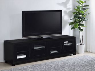Jupiter Black 4-Door 79″ TV Stand