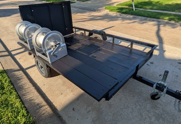 Carry-on 5x8 Utility Trailer with jack, title and new light kit $950