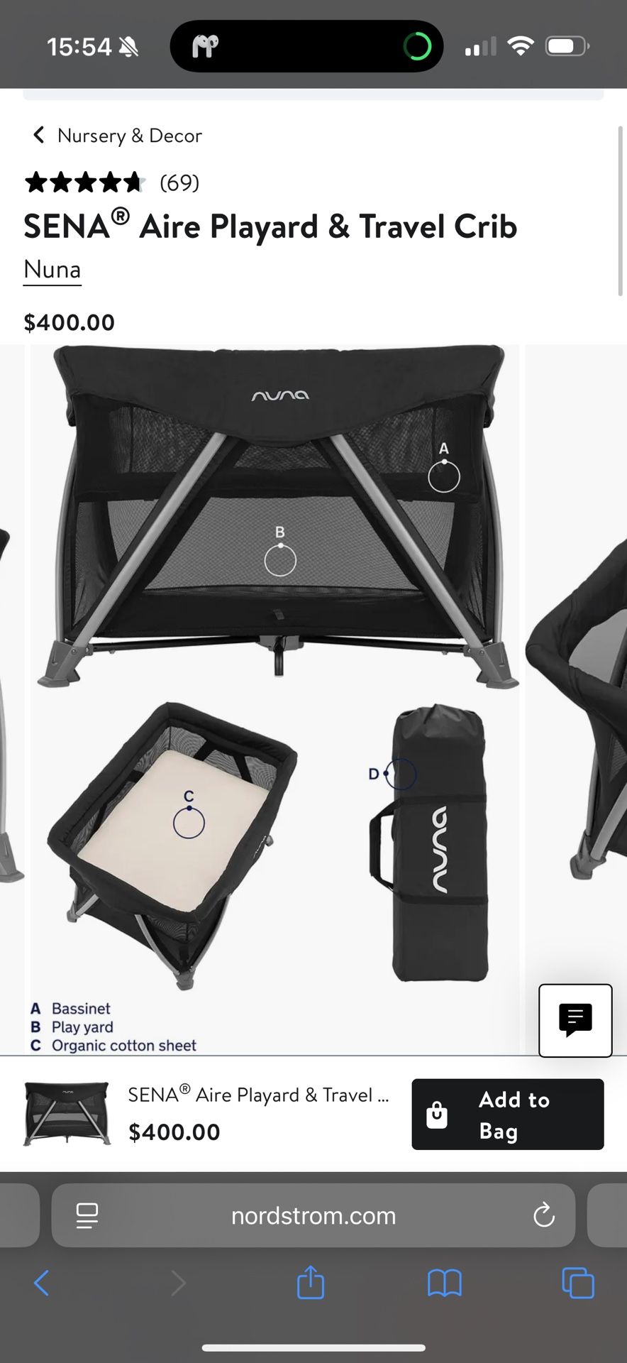Nuna Playard & Travel Crib