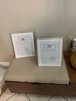 New YiPinYin Gold Metal Picture Frames Set of 2