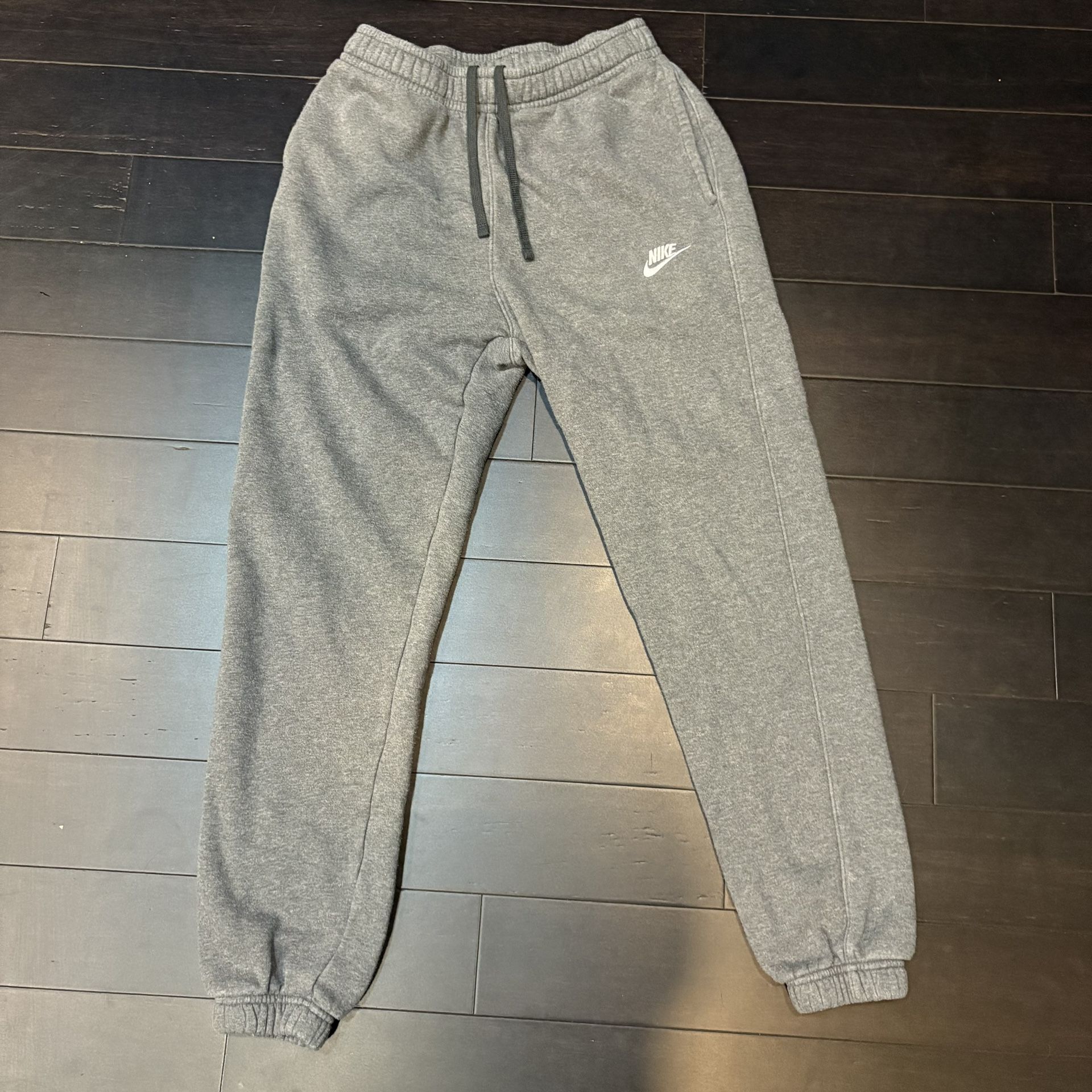 Grey Nike Club Fleece Joggers