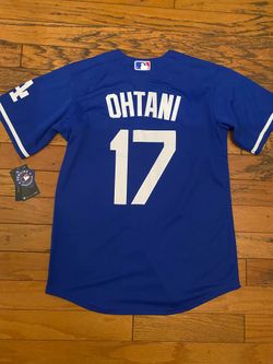 Blue Los Angeles dodgers shohei Ohtani World Series jersey